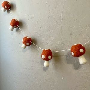 Felt Mushroom Garland **SELLING FAST!!**